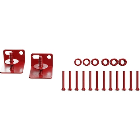 Ekena Millwork Barnfold 4-Door Adapter Kit, Regal Red GB6007M4K4RR